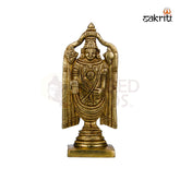 Brass Balaji Idol – 5.6 Inch Height | Venkateswara Swamy Statue for Daily Pooja & Decor